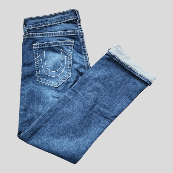 NWOT True Religion Ricky Relaxed Straight Jeans 34Wx34L - Picture 2 of 6